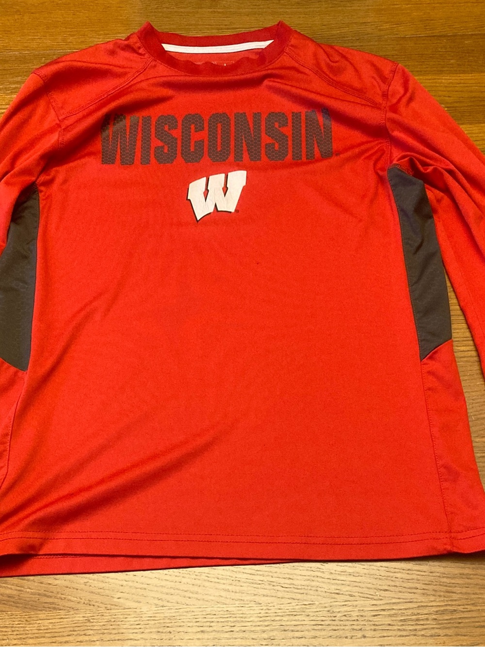 Campus Heritage Red Long-Sleeve Wisconsin Graphic Shirt